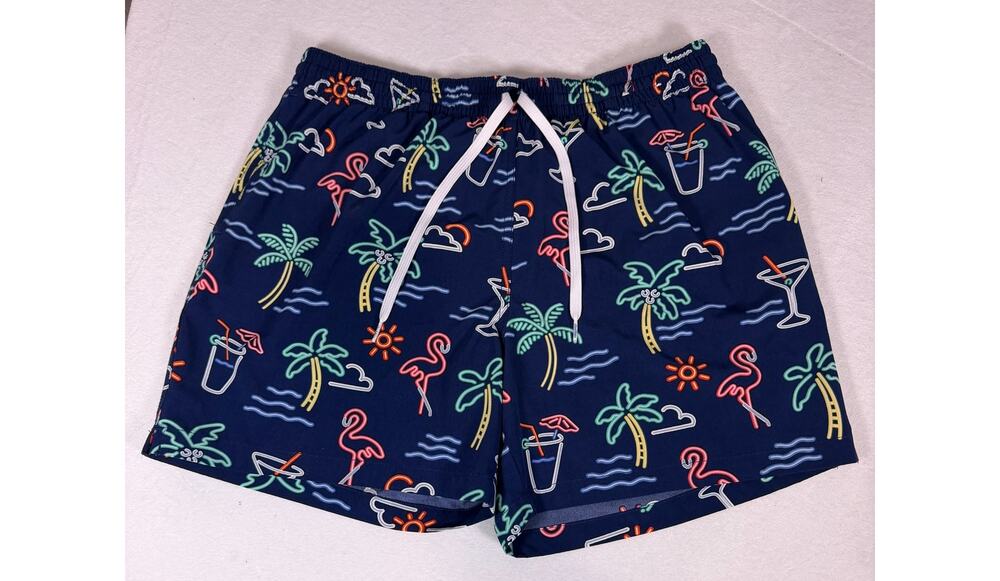 Chubbies Men's The Neon Lights Swim Trunks Size XL 5.5IN Inseam